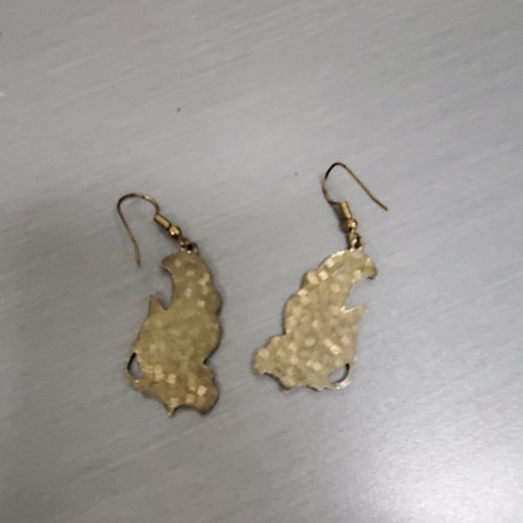 Vintage butterfly earrings - Picture 2 of 2